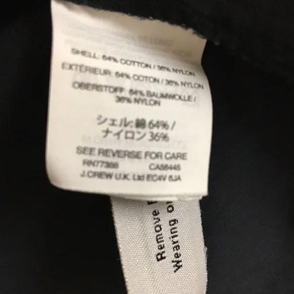 J Crew Utility Nylon Hooded Jacket Size XXS Blue - Picture 7 of 10